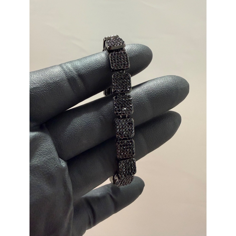 black tennis bracelet vvscz 7.5 inch 9mm